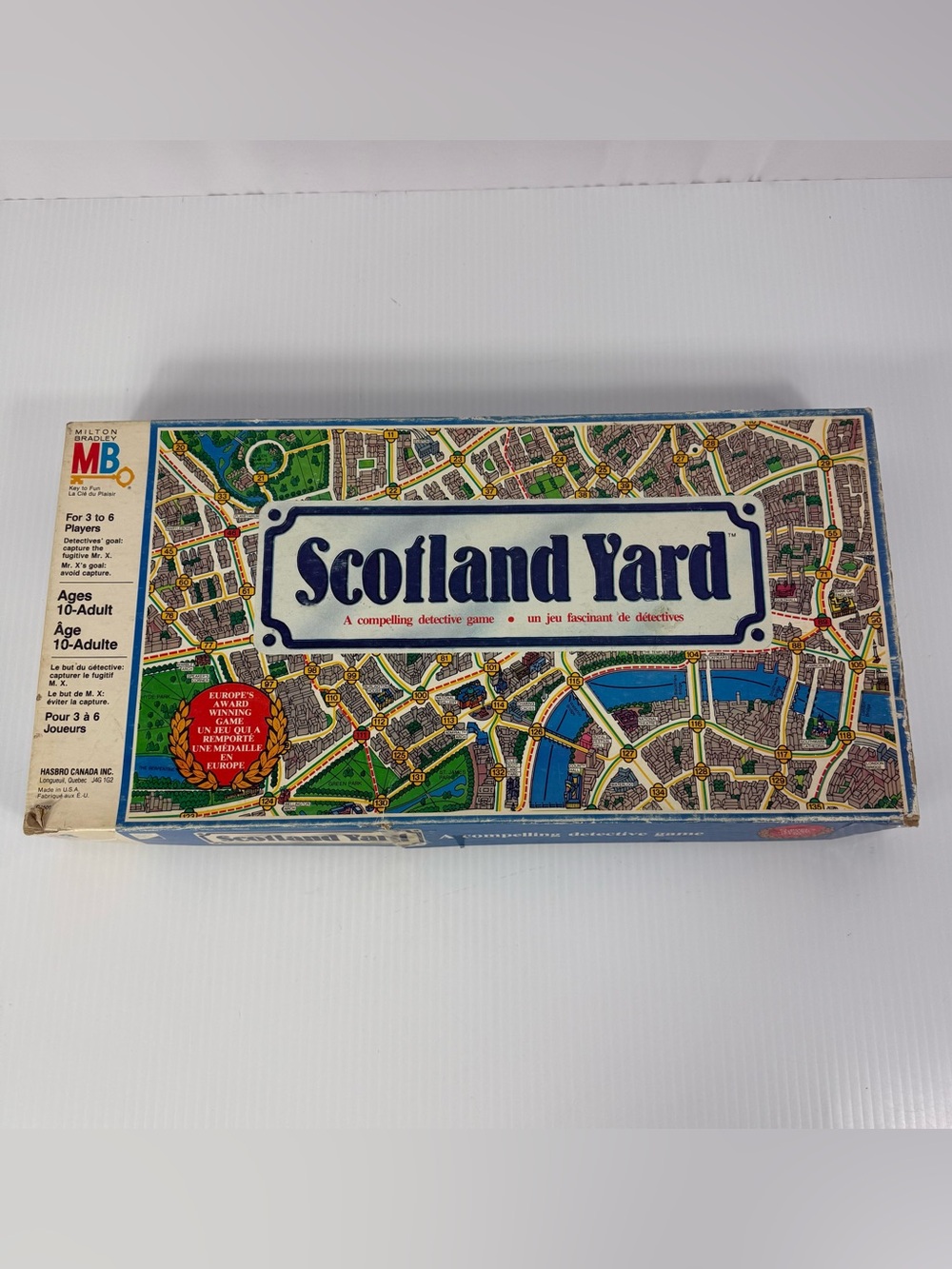 Scotland Yard 1985 Vintage Board Game Family Detective Milton Bradley